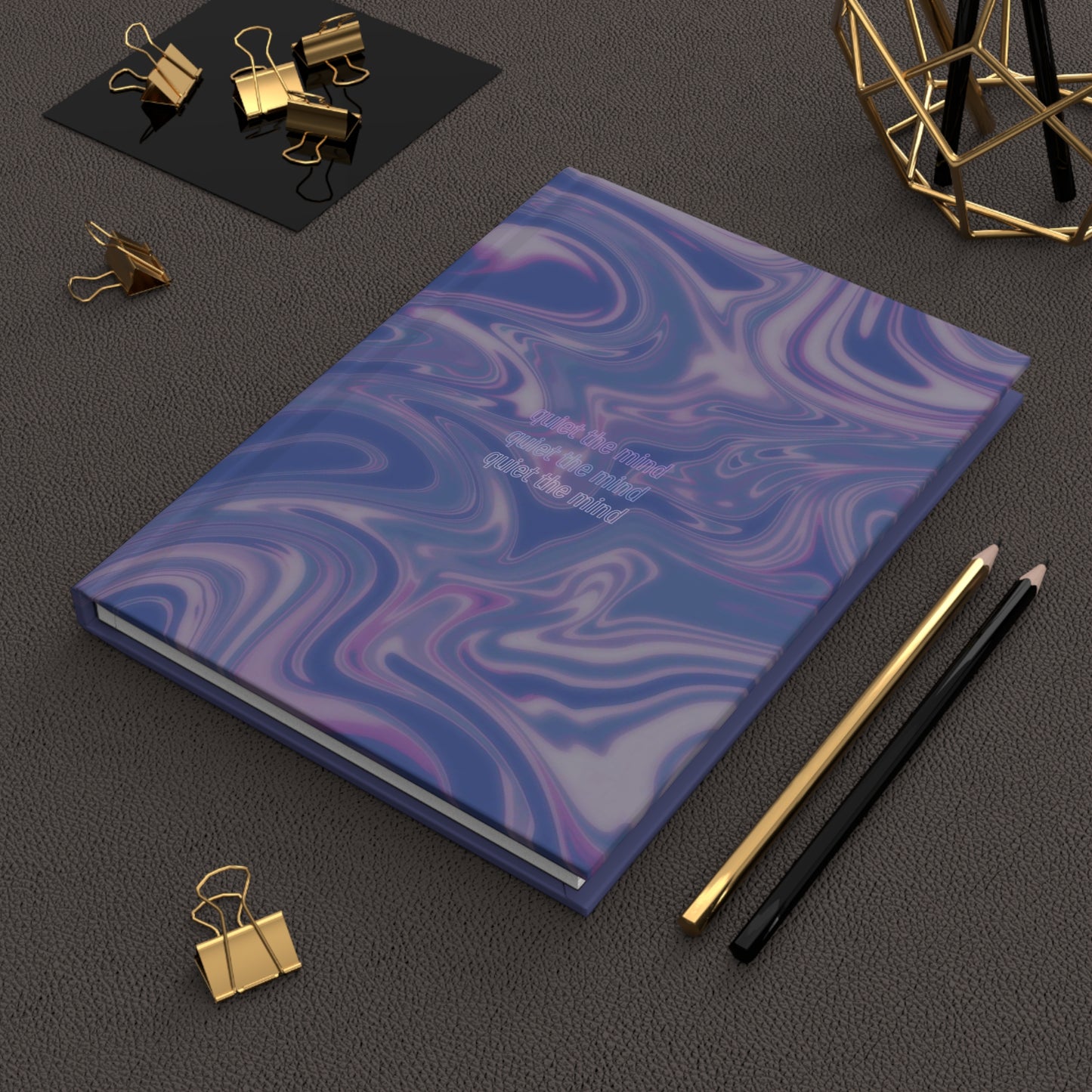 "Quiet the mind" | Blue/Purple | Hardcover Journal Matte