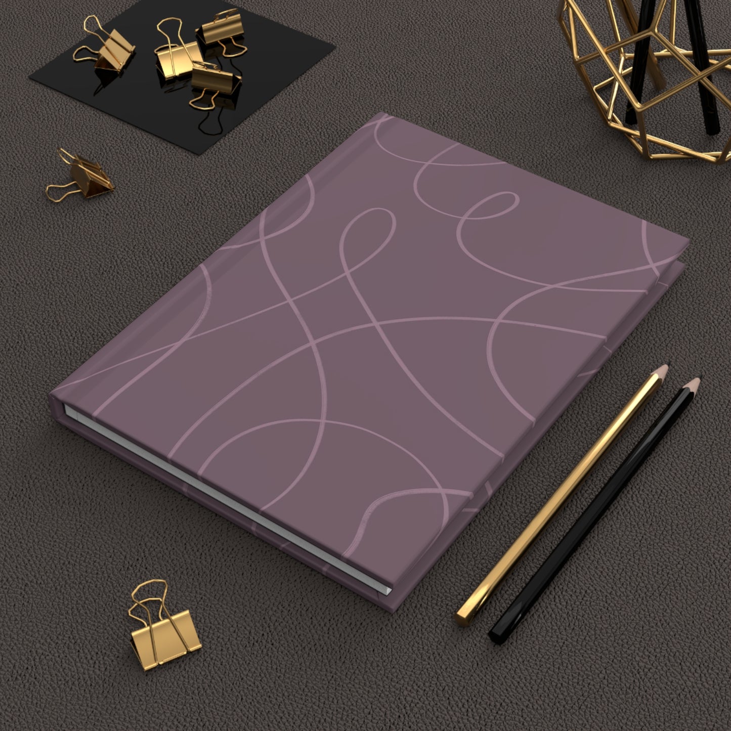 Mauve Swirls | Hardcover Journal Matte
