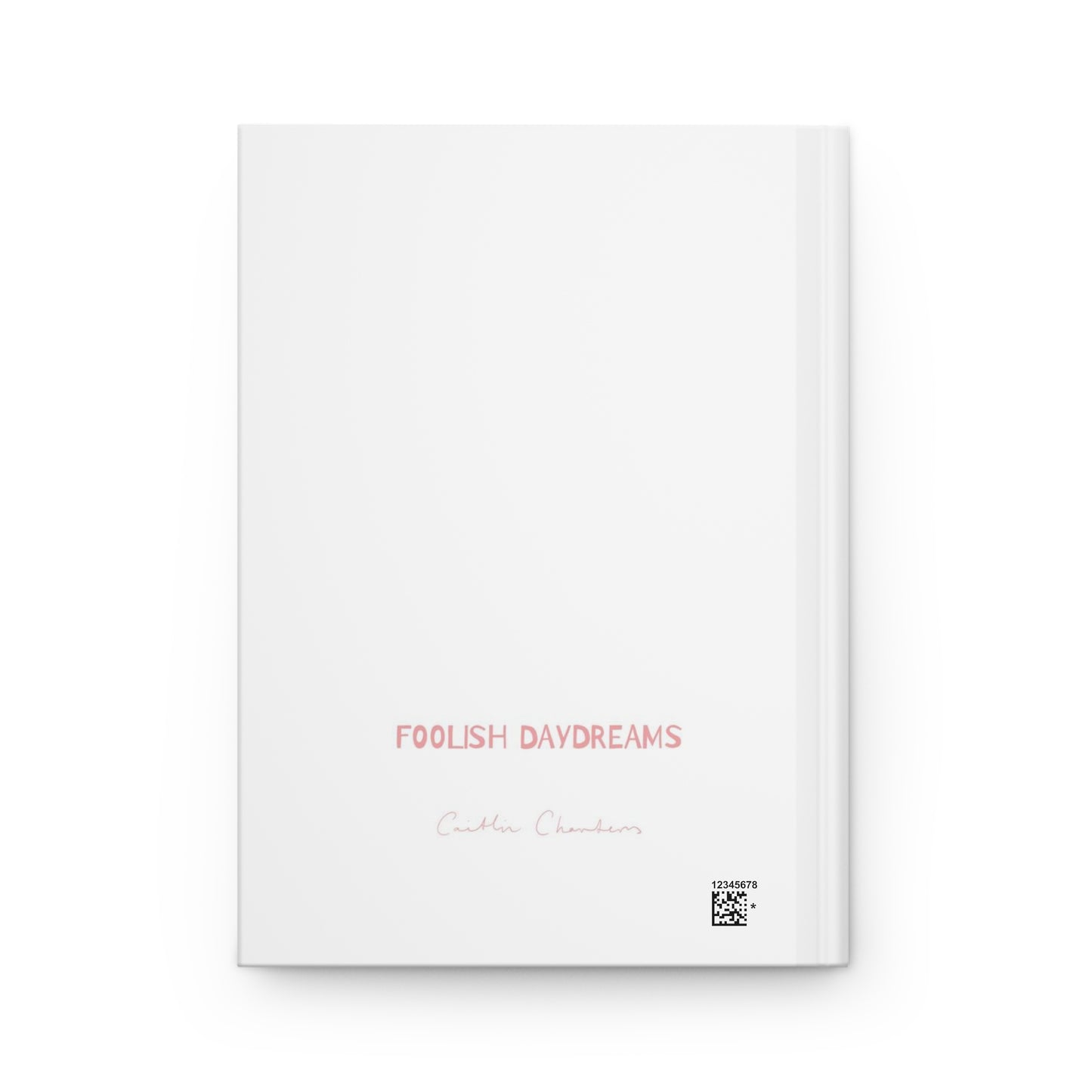 Pink Hearts on White | Hardcover Journal Matte