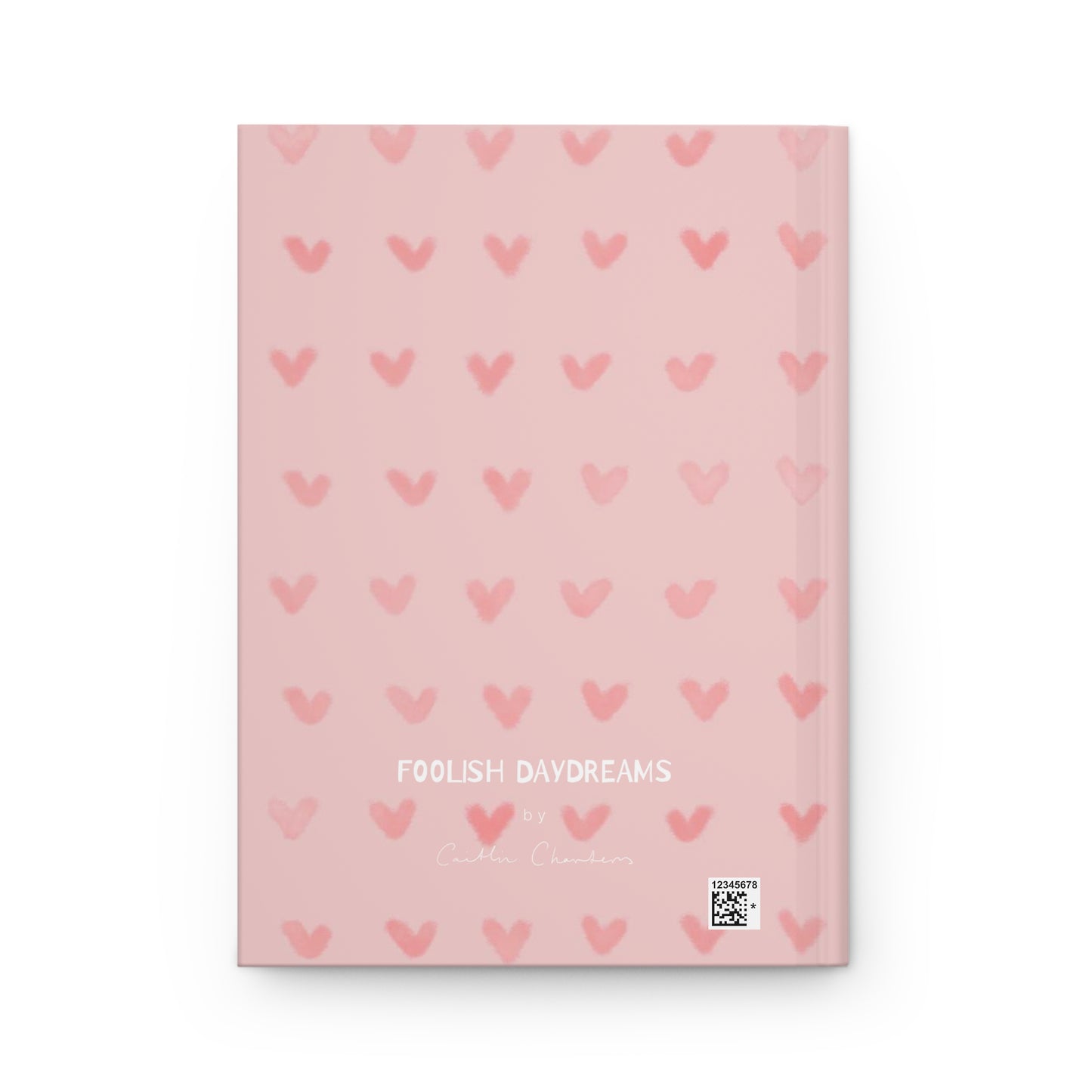 Pink Hearts on Pink | Hardcover Journal Matte